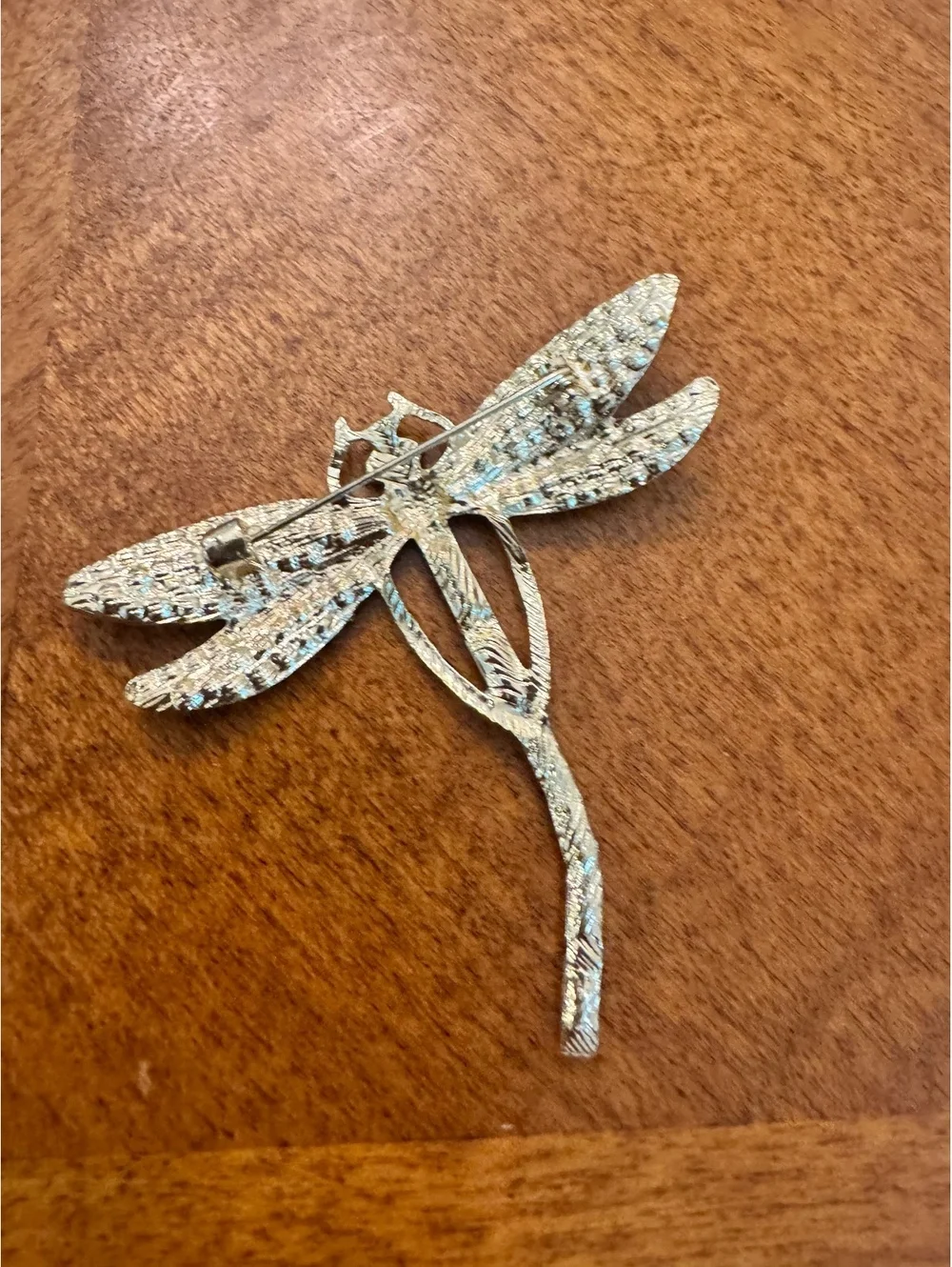 Dragonfly Shaped Rhinestone Brooch Pin 316